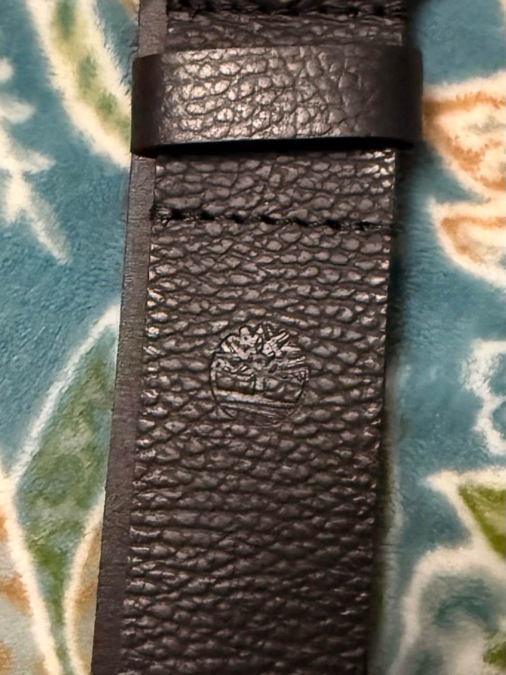 Timberland Mens Black Genuine Leather Belt Size XL NWT